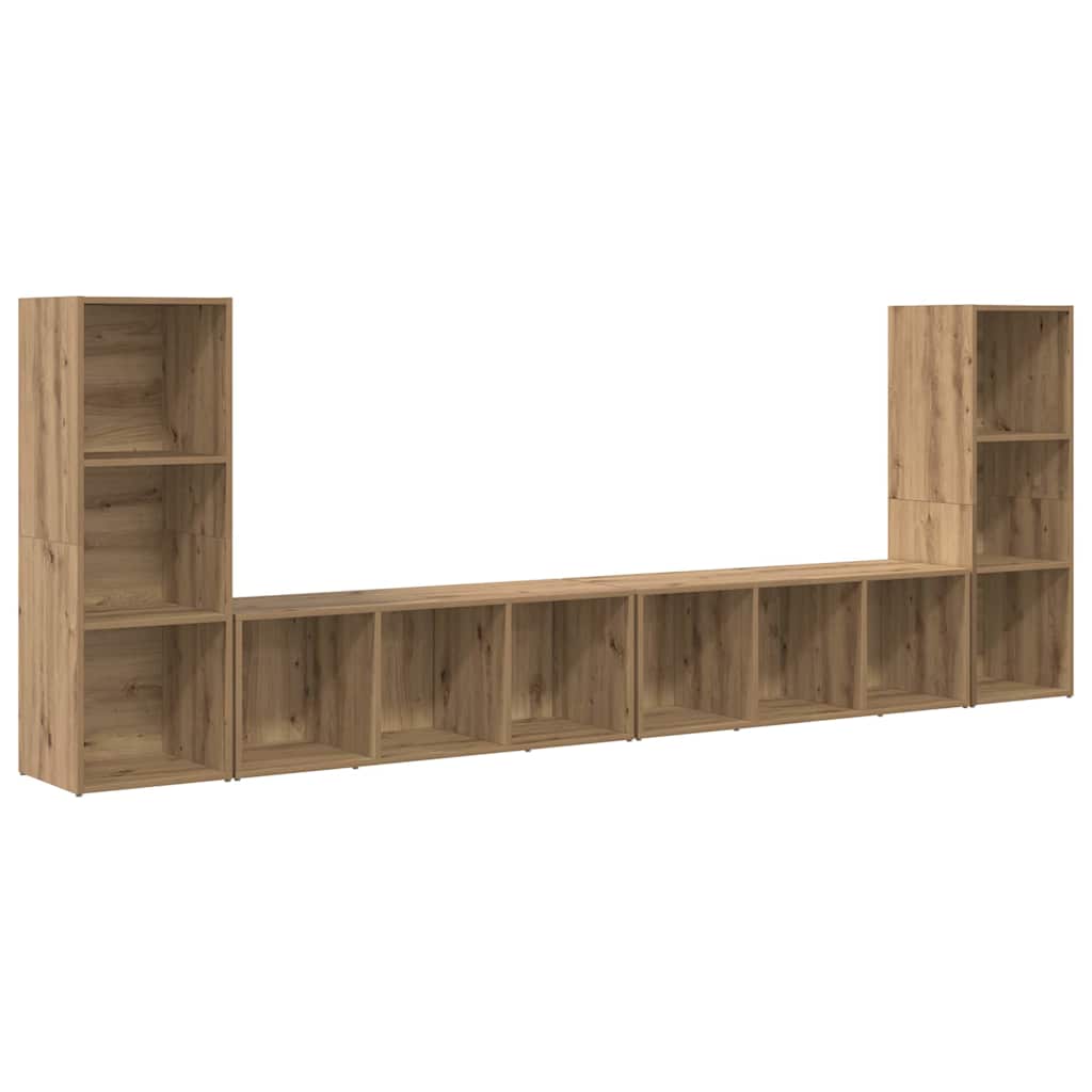 vidaXL Zestaw szafek RTV 4 pcs Dąb rzemieślniczy 37 x 35 x 107 cm