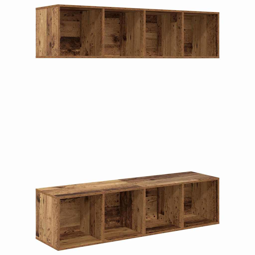 vidaXL Zestaw szafek RTV 2 pcs Stare drewno 37 x 37 x 142,5 cm