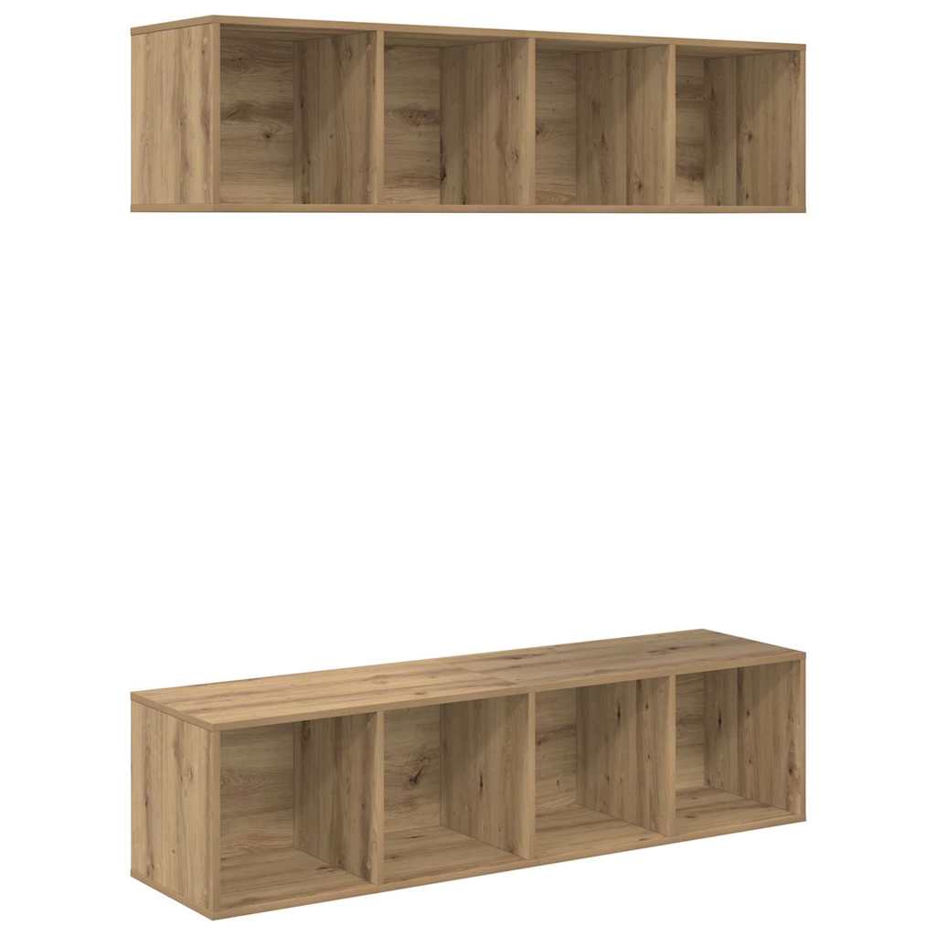 vidaXL Zestaw szafek RTV 2 pcs Dąb rzemieślniczy 37 x 37 x 142,5 cm