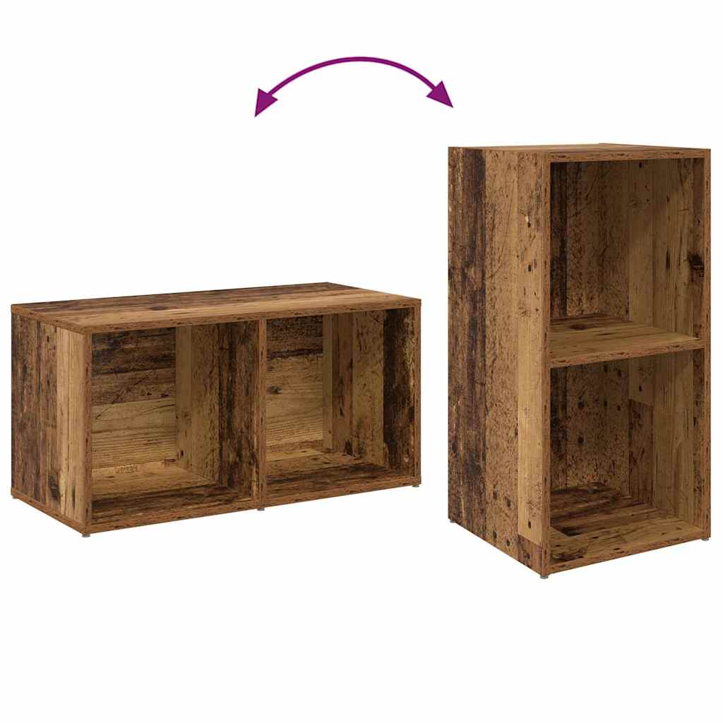 vidaXL Zestaw szafek RTV 4 pcs Stare drewno 37 x 37 x 72 cm