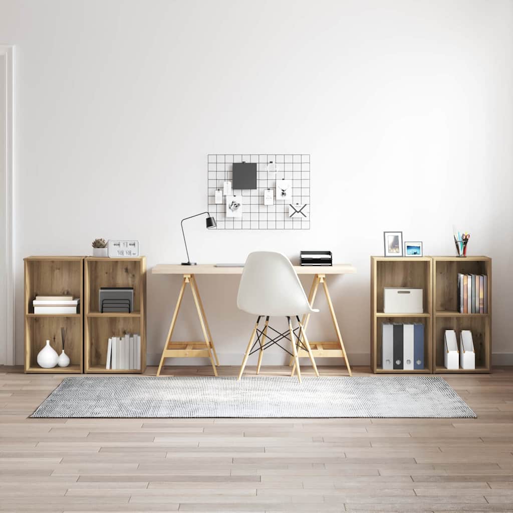 vidaXL Zestaw szafek RTV 4 pcs Dąb rzemieślniczy 37 x 37 x 72 cm