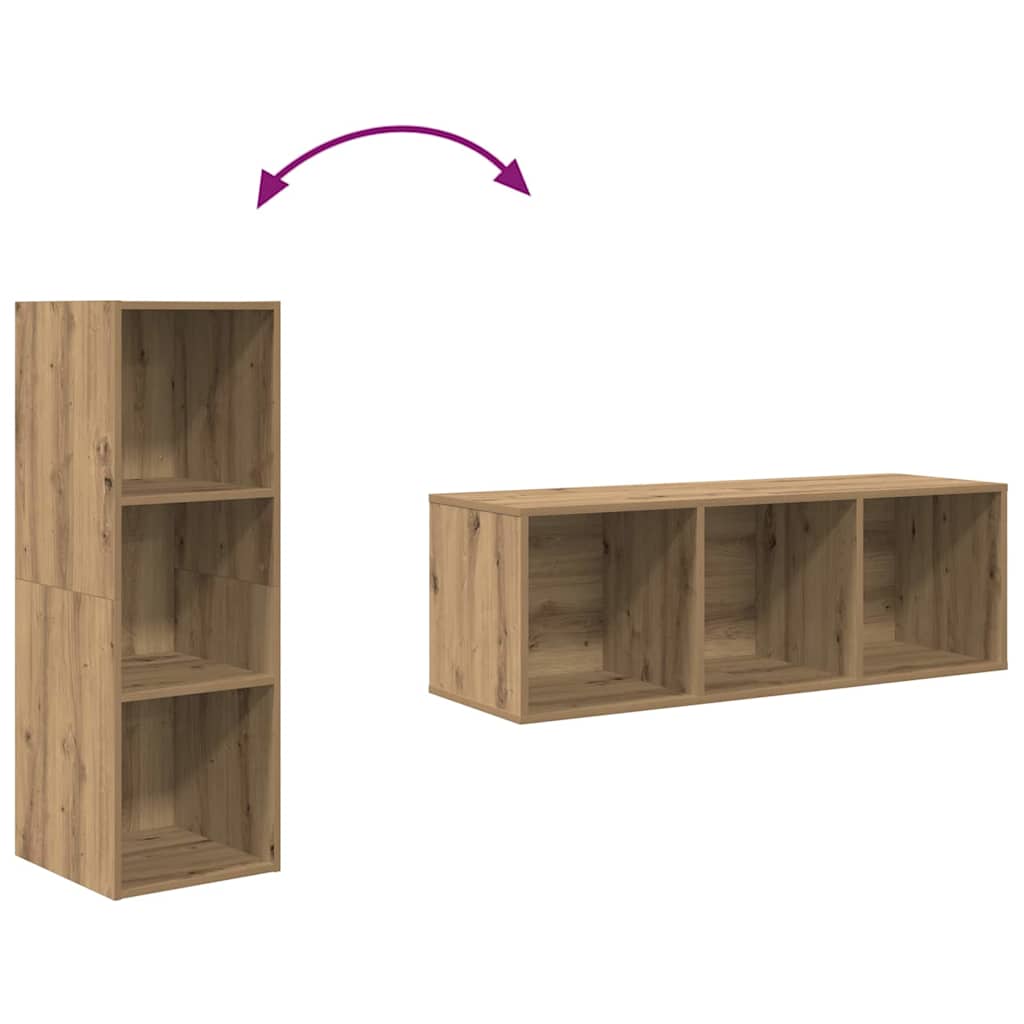 vidaXL Zestaw szafek RTV 4 pcs Dąb rzemieślniczy 37 x 37 x 107 cm