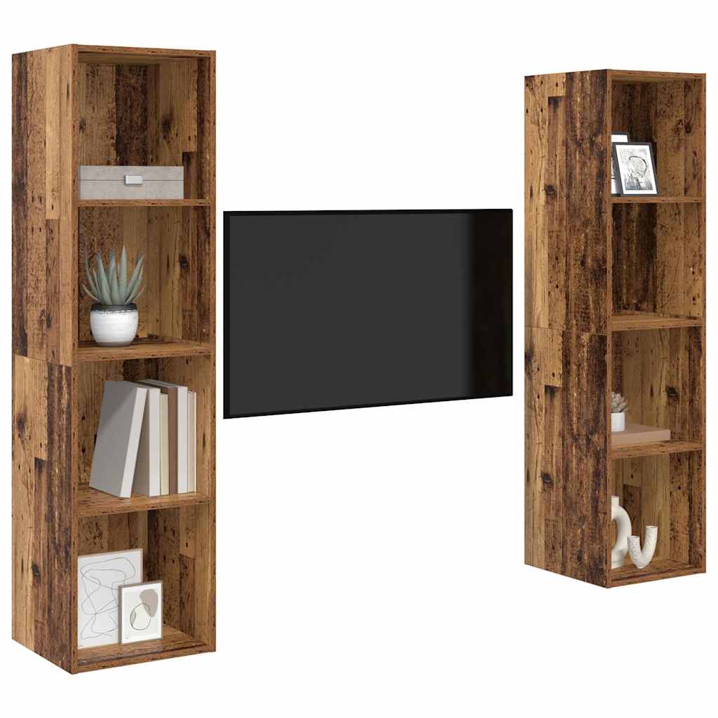 vidaXL Zestaw szafek RTV 2 pcs Brązowy 37 x 37 x 142,5 cm