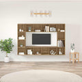 vidaXL Zestaw szafek RTV 4 pcs Brązowy 37 x 37 x 142,5 cm