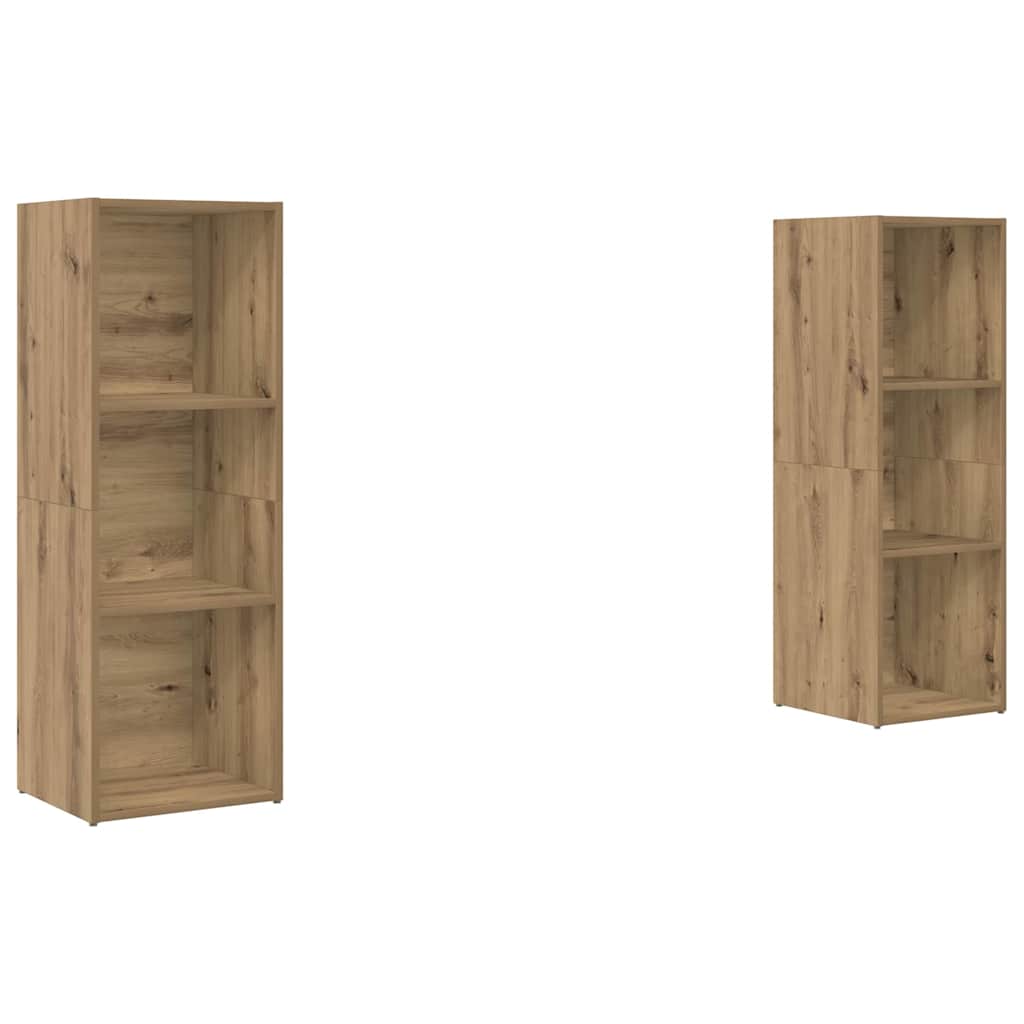 vidaXL Zestaw szafek RTV 2 pcs Dąb rzemieślniczy 107 x 35 x 37 cm