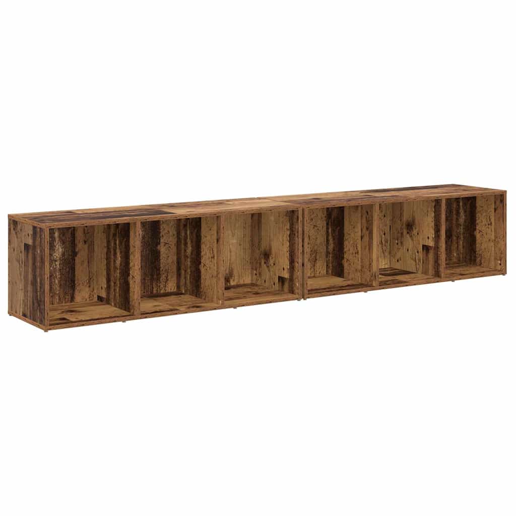 vidaXL Zestaw szafek RTV 2 pcs Stare drewno 37 x 35 x 107cm