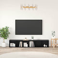 vidaXL Zestaw szafek RTV 2 pcs Czarny Dąb 37 x 35 x 107cm