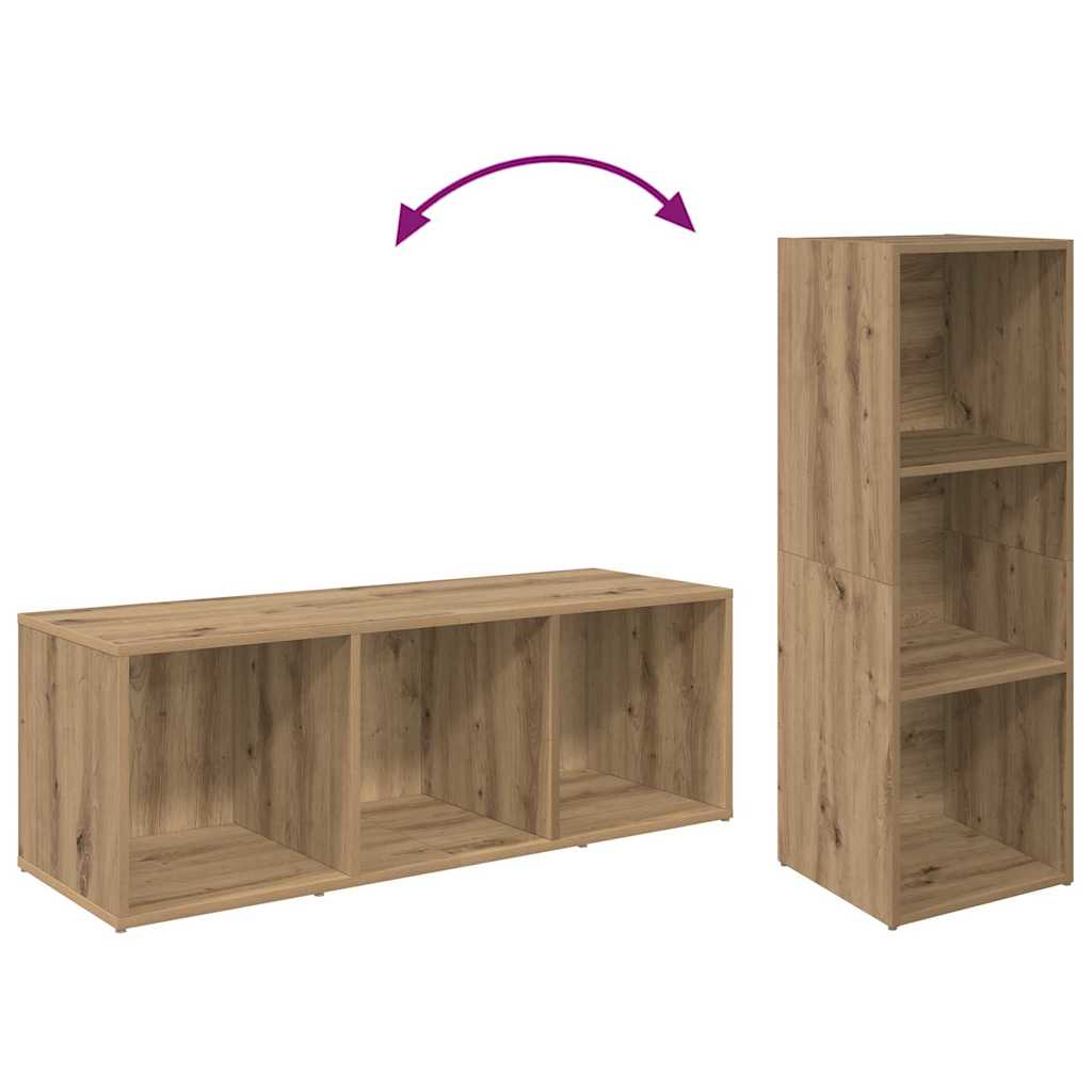 vidaXL Zestaw szafek RTV 2 pcs Dąb rzemieślniczy 37 x 35 x 107cm
