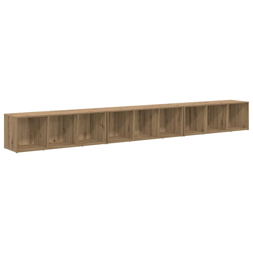 vidaXL Zestaw szafek RTV 3 pcs Dąb rzemieślniczy 37 x 35 x 107 cm