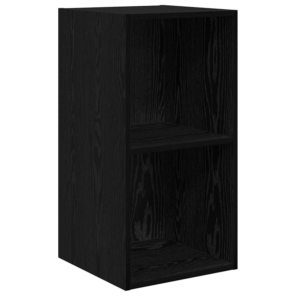 vidaXL Zestaw szafek RTV 2 pcs Czarny Dąb 37 x 37 x 72 cm