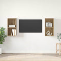 vidaXL Zestaw szafek RTV 2 pcs Dąb rzemieślniczy 37 x 37 x 72 cm