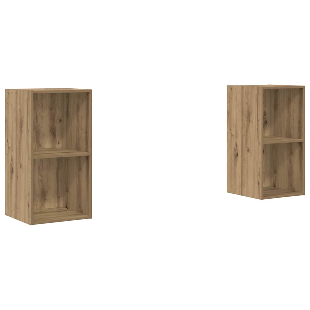 vidaXL Zestaw szafek RTV 2 pcs Dąb rzemieślniczy 37 x 37 x 72 cm