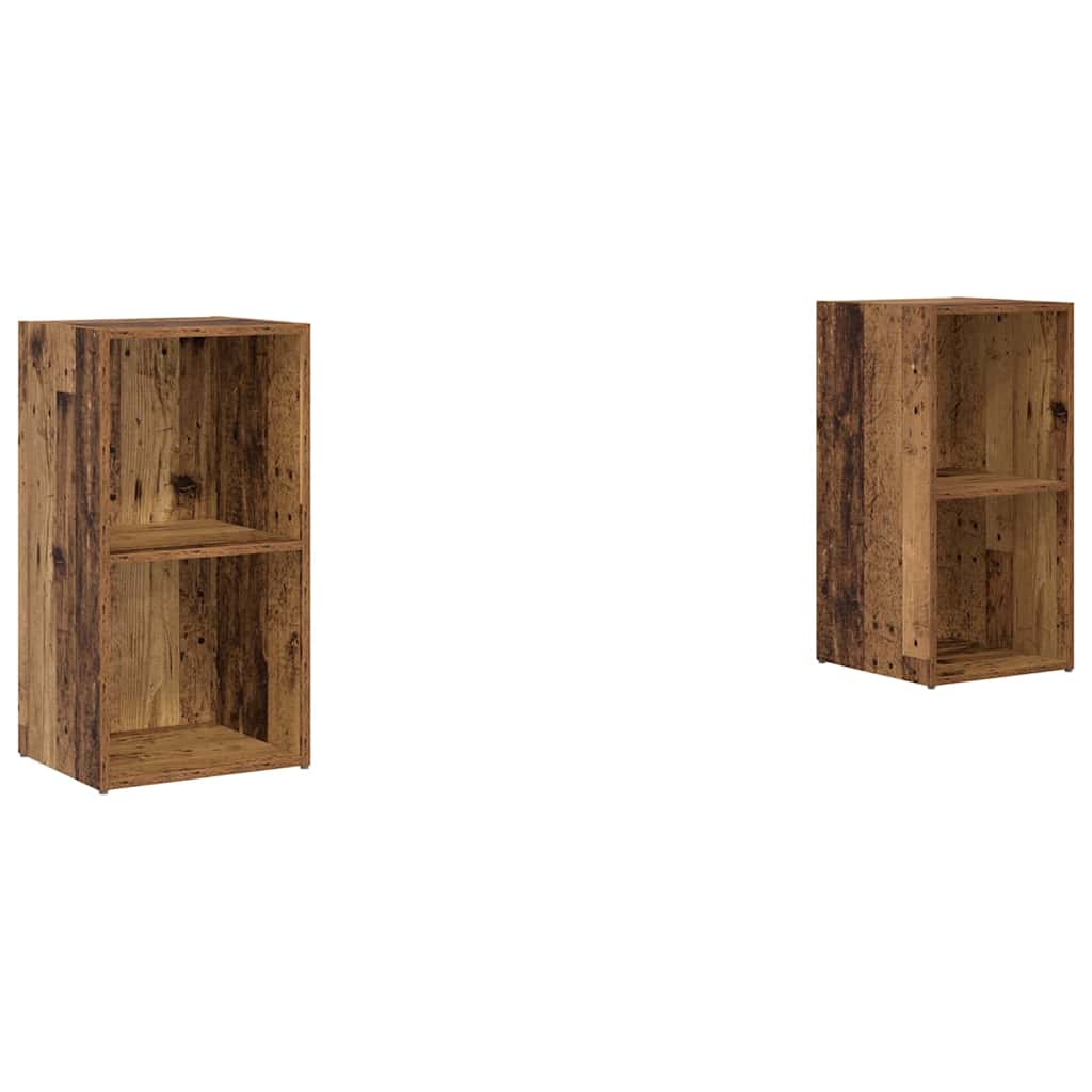 vidaXL Zestaw szafek RTV 2 pcs Stare drewno 72 x 35 x 36,5 cm