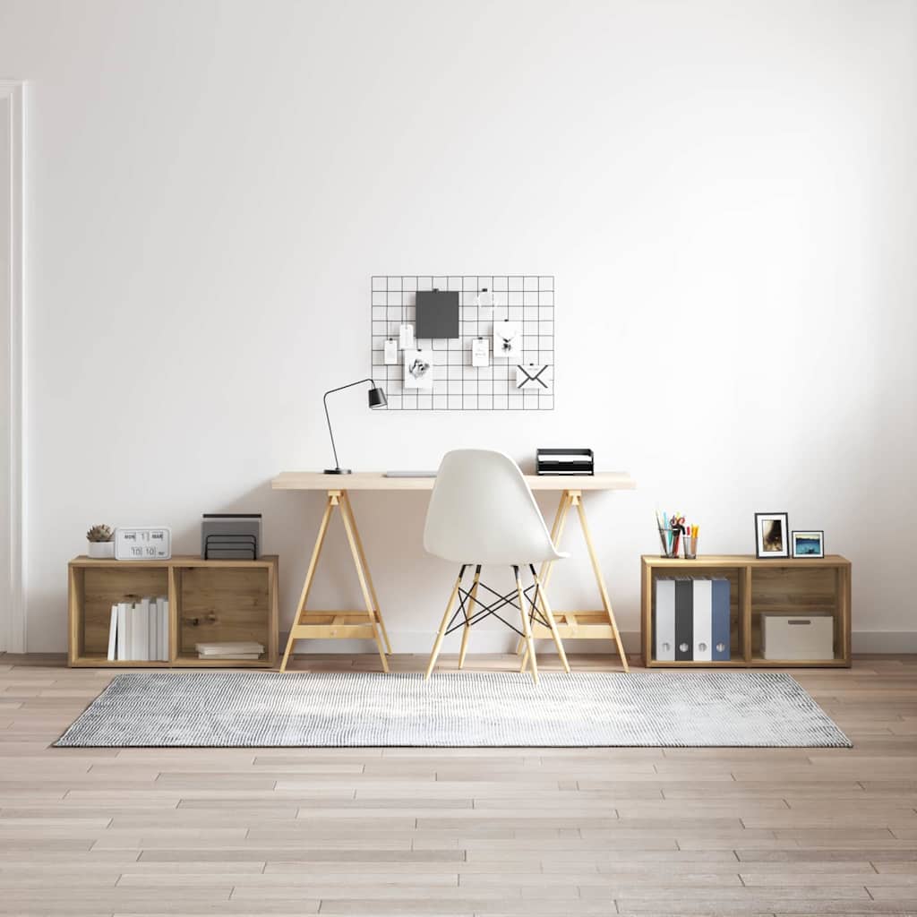 vidaXL Zestaw szafek RTV 2 pcs Dąb rzemieślniczy 37 x 35 x 72 cm