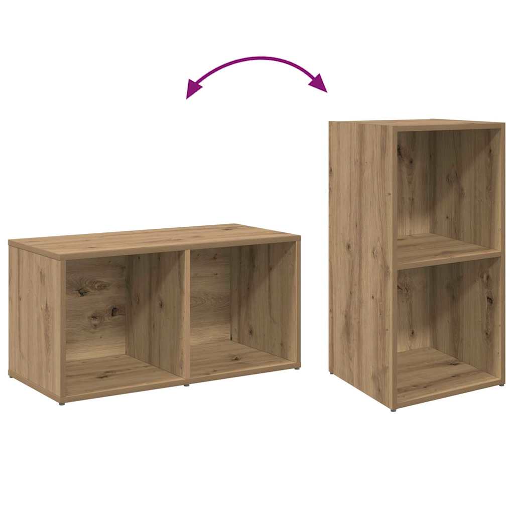vidaXL Zestaw szafek RTV 2 pcs Dąb rzemieślniczy 37 x 35 x 72 cm
