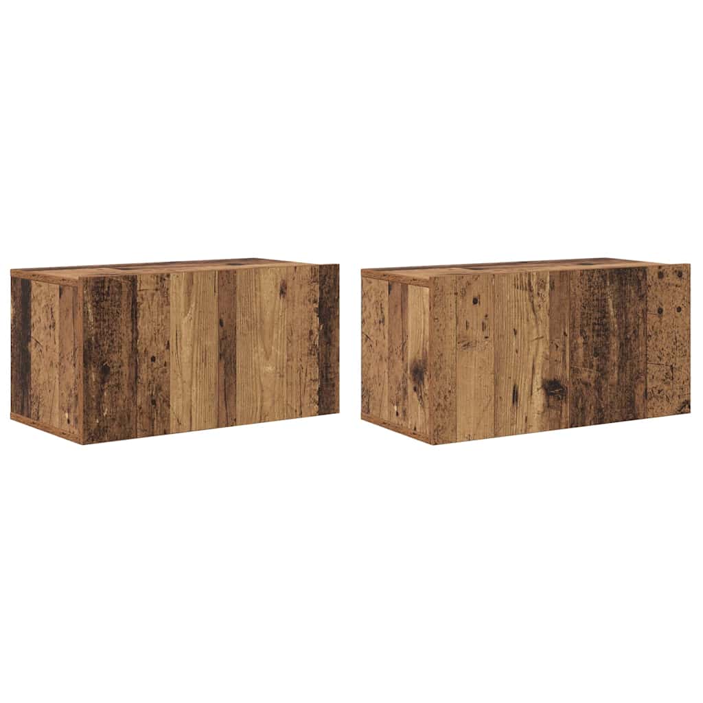 vidaXL Zestaw szafek RTV 4 pcs Stare drewno 60 x 30 x 30 cm