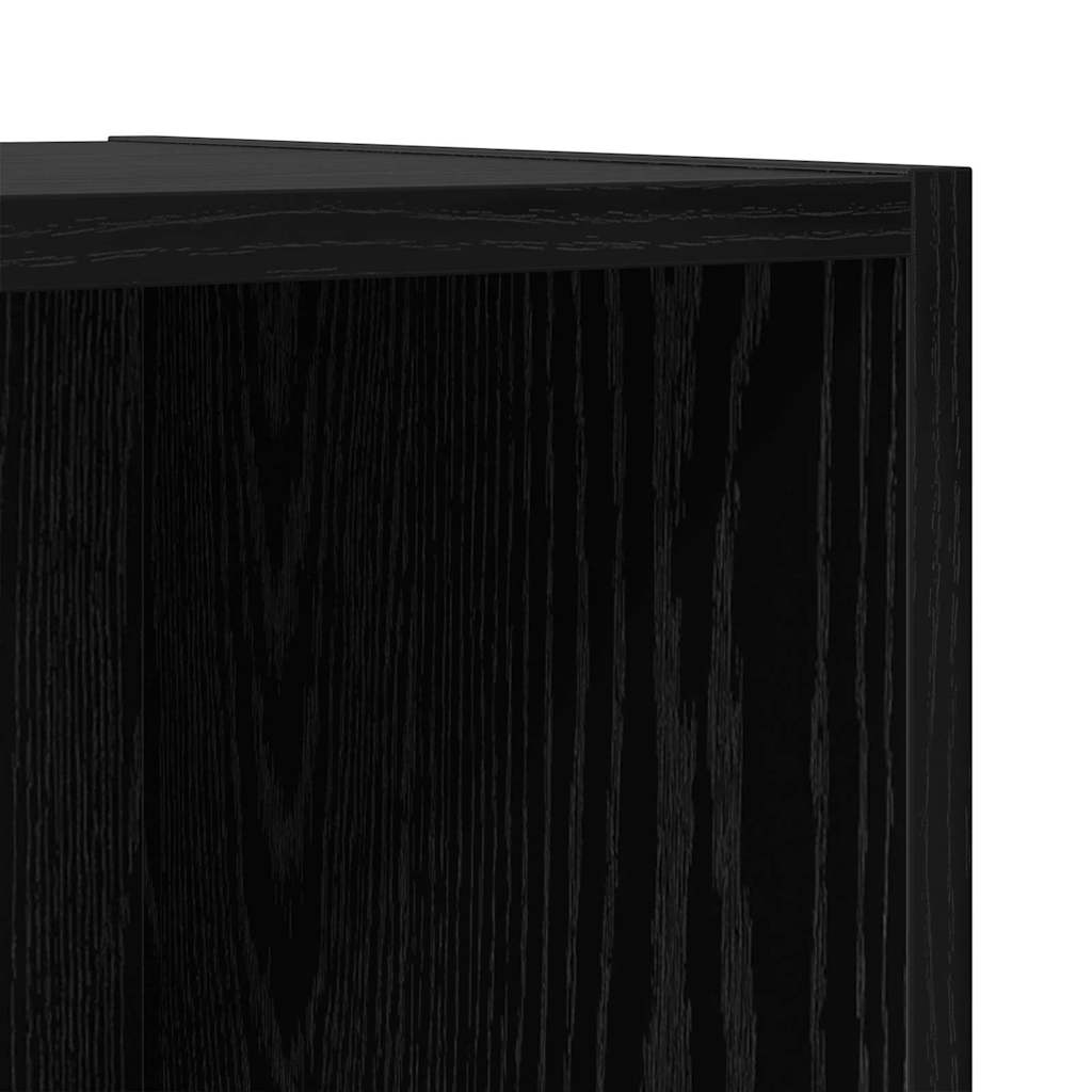 vidaXL Zestaw szafek RTV 2 pcs Czarny Dąb 37 x 37 x 107 cm