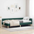 vidaXL Rama łóżka narożnego Ciemna zieleń 80 x 200 cm tkanina