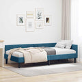 vidaXL Rama łóżka narożnego Niebieski 80 cm x 200 cm Aksamit