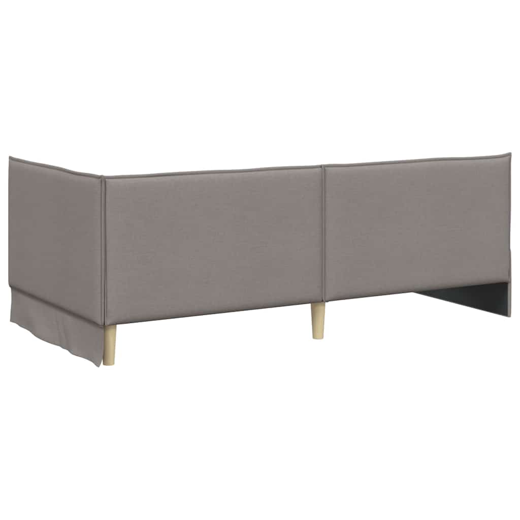 vidaXL Rama łóżka narożnego Ciemnoszary 90 x 190 cm tkanina