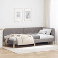 vidaXL Rama łóżka narożnego Ciemnoszary 100 x 200 cm tkanina