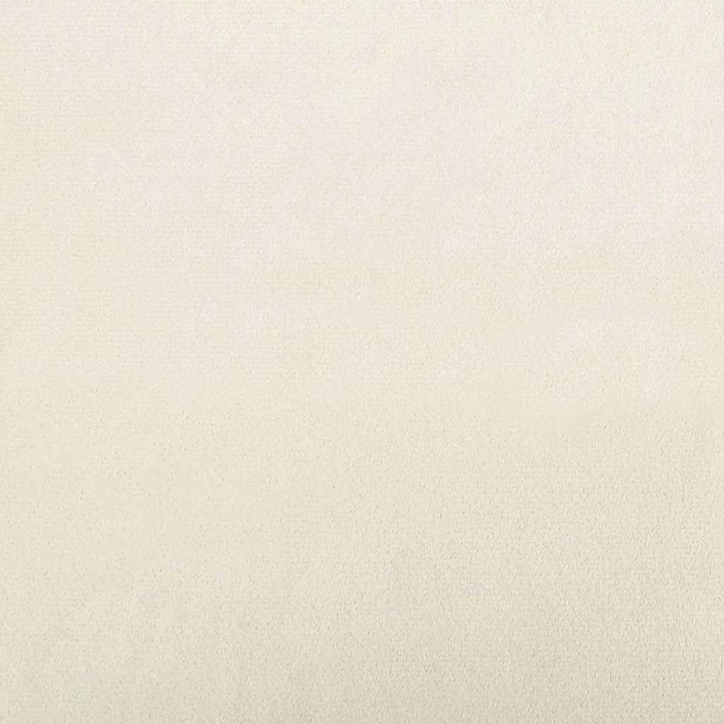 vidaXL Rama łóżka narożnego Kremowy 80 x 200 cm Aksamit