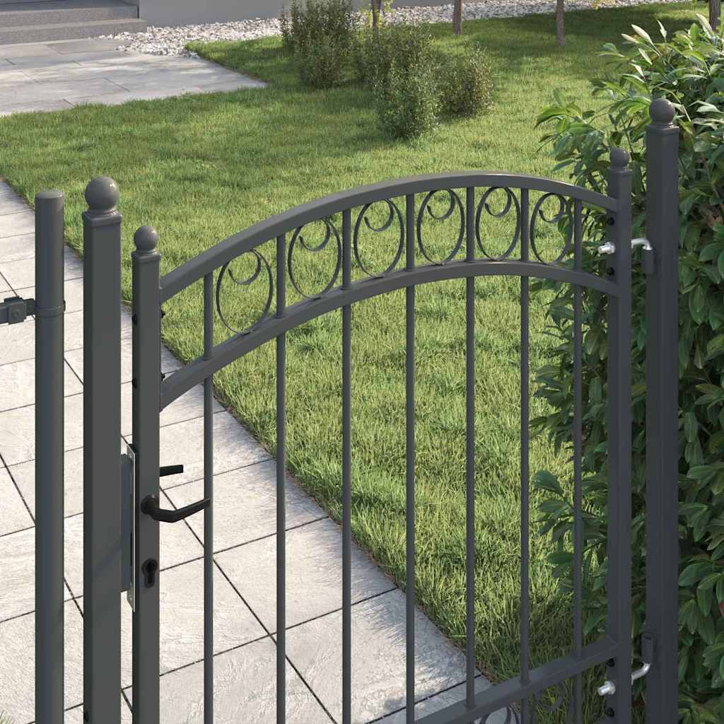 vidaXL Brama ogrodzeniowa EMMEN 125 x 100 cm Stal Malowana Proszkowo