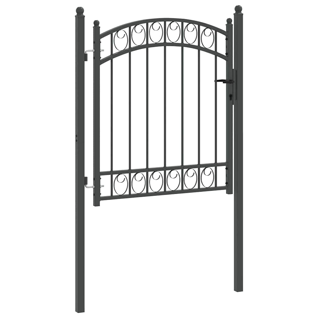 vidaXL Brama ogrodzeniowa EMMEN 125 x 100 cm Stal Malowana Proszkowo