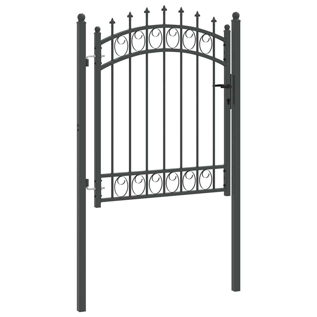 vidaXL Brama ogrodzeniowa z kolcami EMMEN 125 x 100 cm
