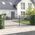 vidaXL Brama ogrodzeniowa ASSEN 401 x 200 cm Stal Szary Zamykane