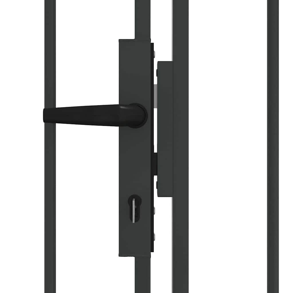 vidaXL Brama ogrodzeniowa ASSEN 401 x 250 cm Stal Szary Zamykane