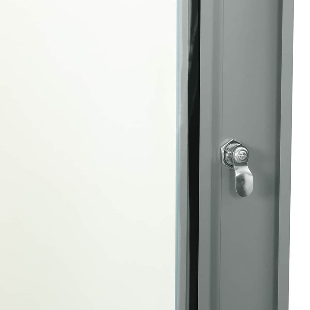 vidaXL Szafa sieciowa z przechowywaniem Szary 60 x 45 x 28 cm Stal
