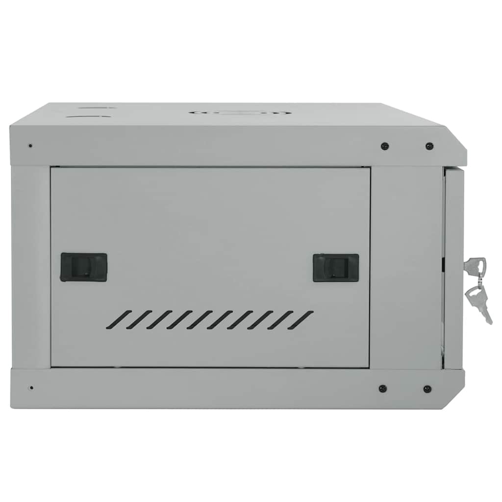 vidaXL Szafa sieciowa z przechowywaniem Szary 60 x 45 x 28 cm Stal