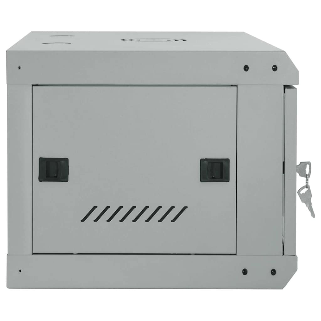 vidaXL Szafa sieciowa z przechowywaniem Szary 60 x 35 x 28 cm Stal