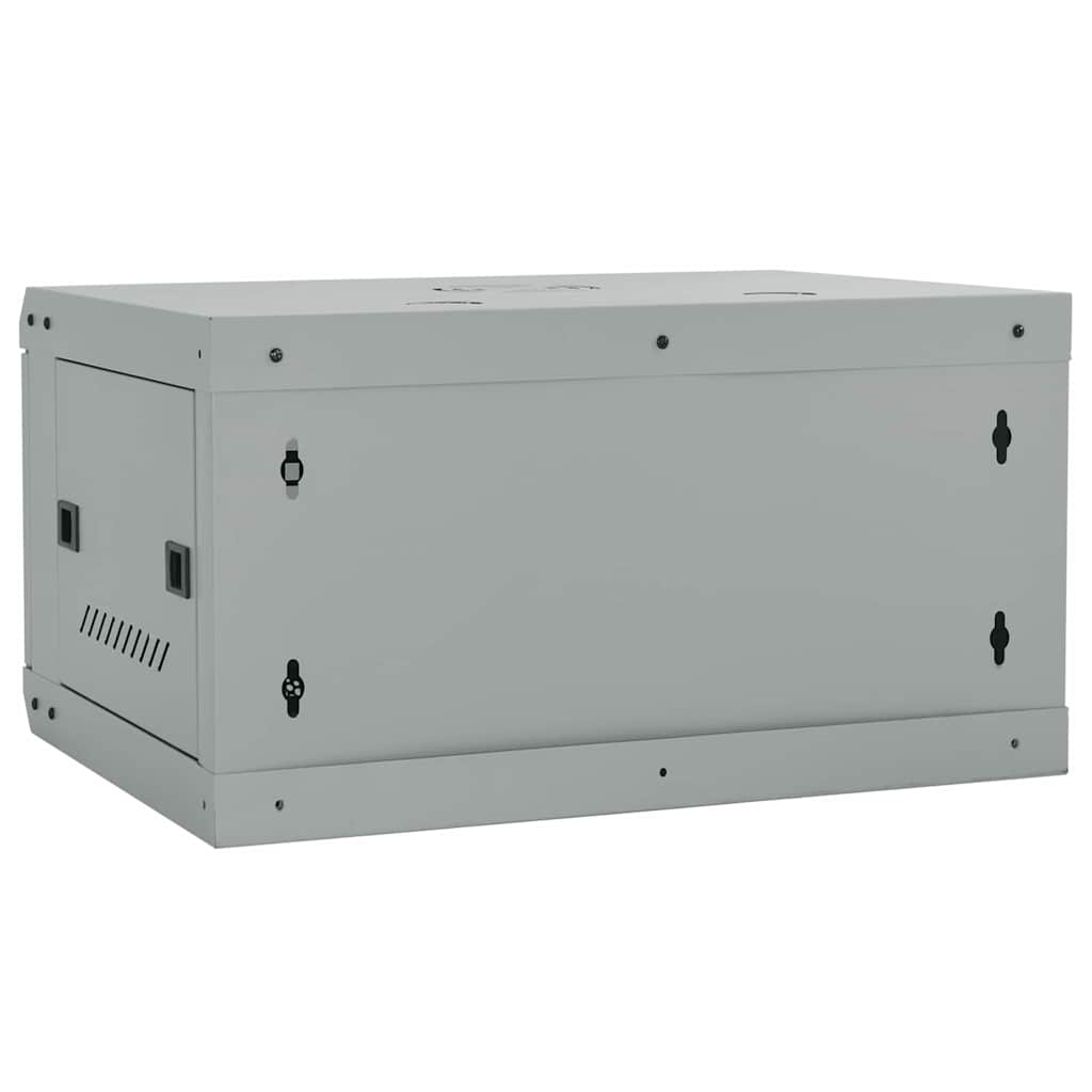 vidaXL Szafa sieciowa z przechowywaniem Szary 60 x 45 x 35 cm Stal