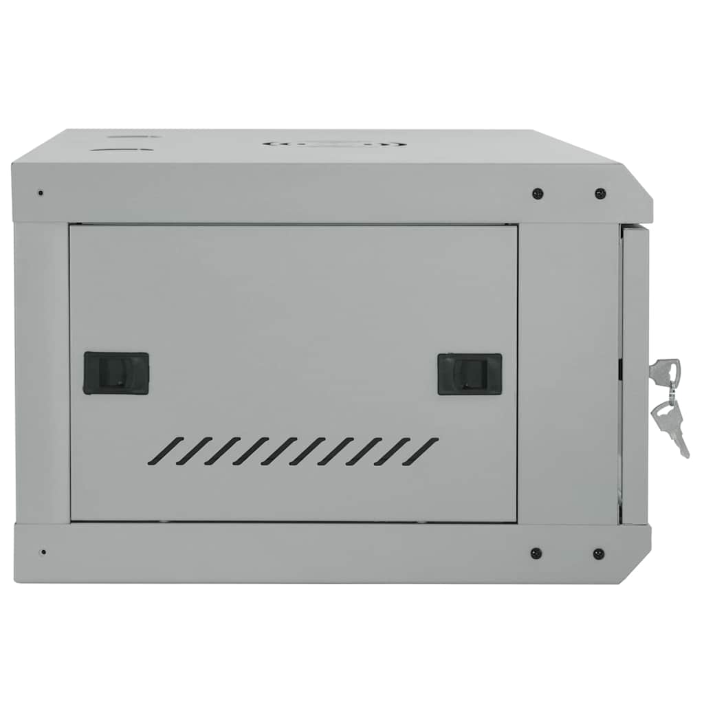 vidaXL Szafa sieciowa z przechowywaniem Szary 60 x 45 x 35 cm Stal