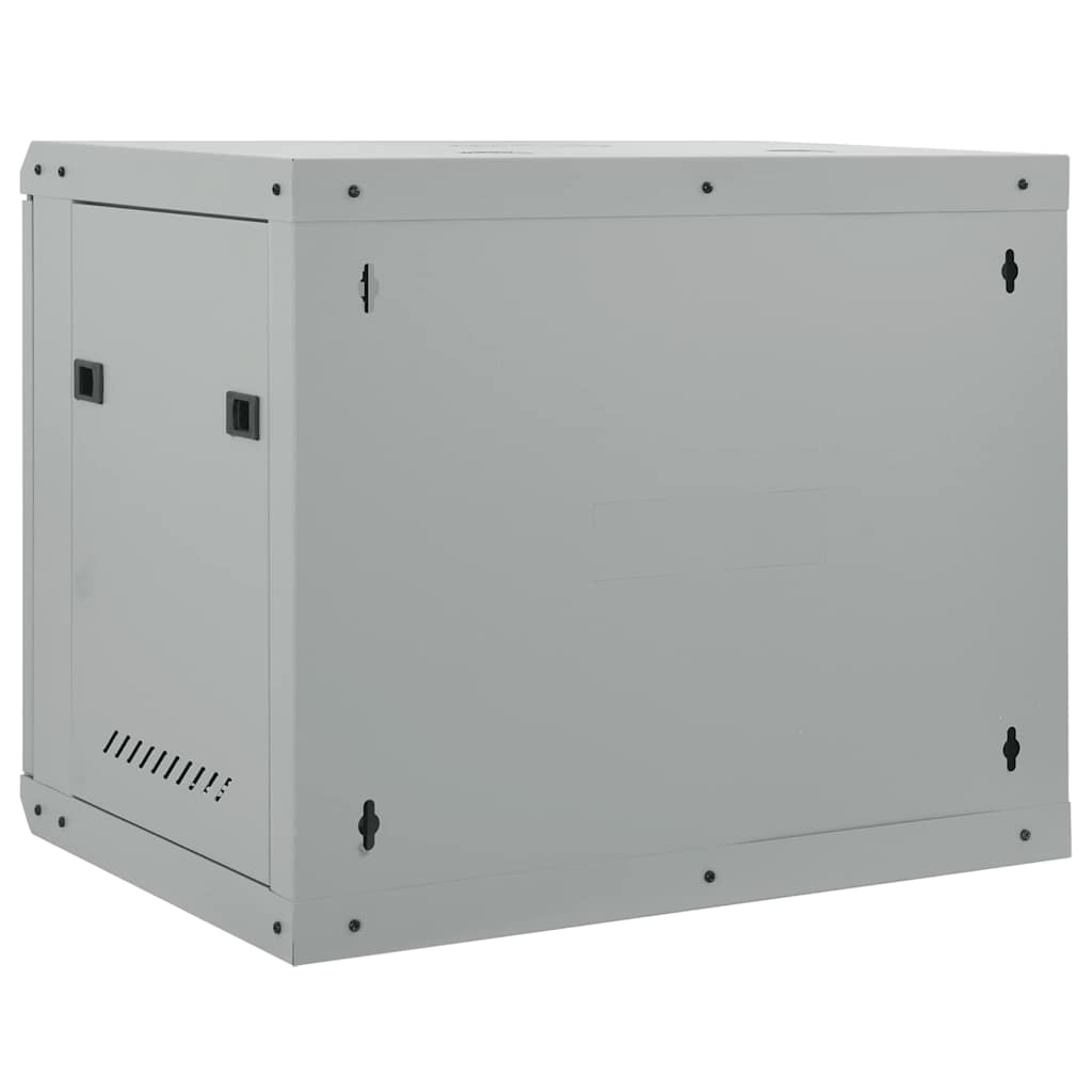 vidaXL Szafa sieciowa z przechowywaniem Szary 60 x 45 x 50 cm Stal