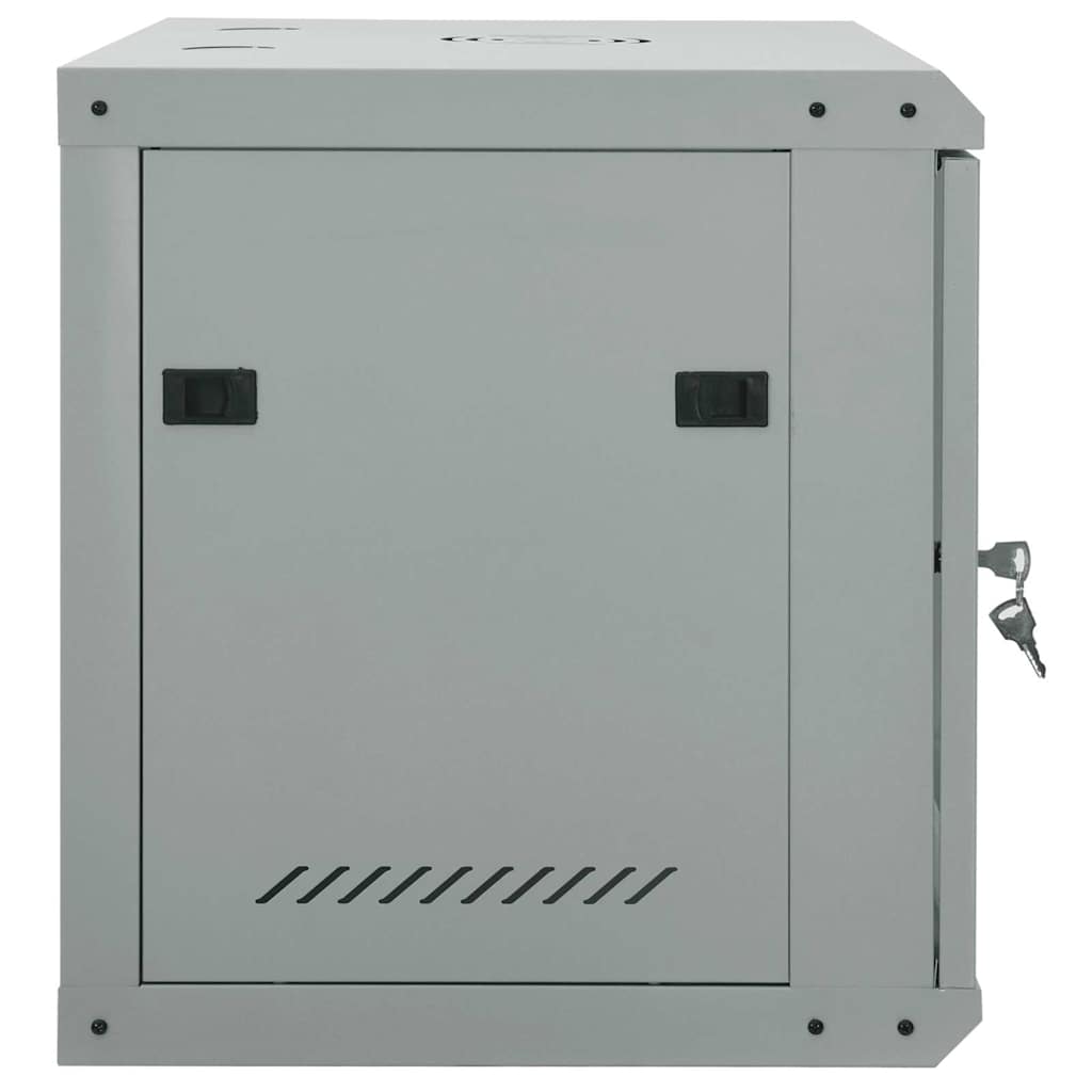 vidaXL Szafa sieciowa z przechowywaniem Szary 60 x 45 x 50 cm Stal