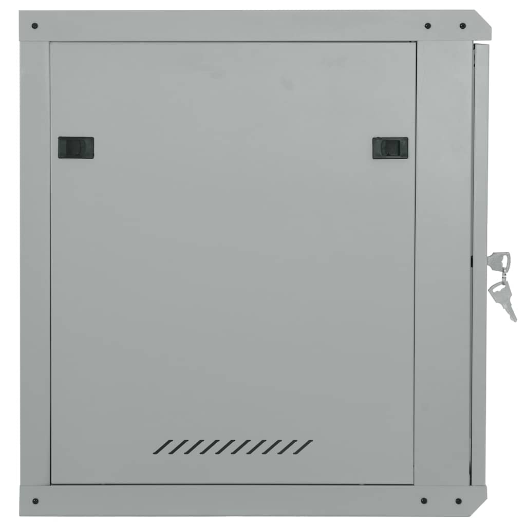 vidaXL Szafa sieciowa z przechowywaniem Szary 60 x 60 x 50 cm Stal