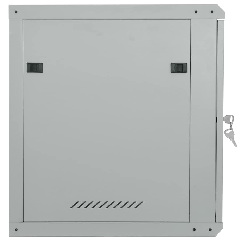 vidaXL Szafa sieciowa z przechowywaniem Szary 60 x 60 x 65 cm Stal