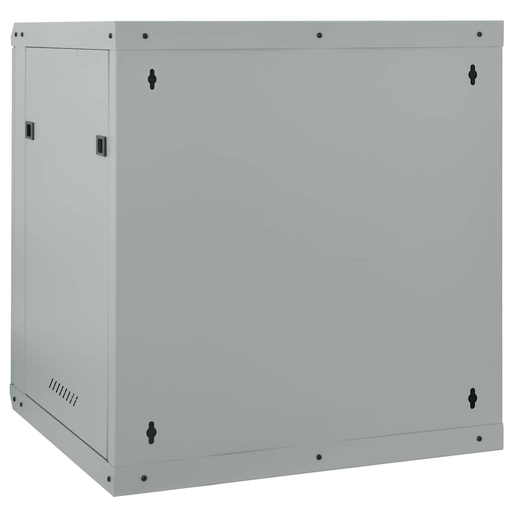 vidaXL Szafa sieciowa z przechowywaniem Szary 60 x 45 x 65 cm Stal