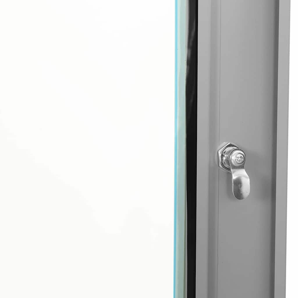vidaXL Szafa sieciowa z przechowywaniem Szary 53 x 35 x 21 cm Stal