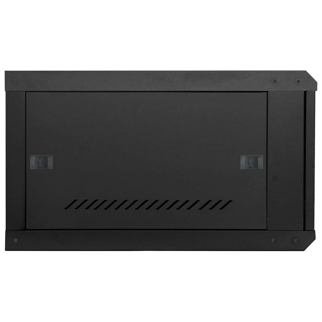 vidaXL Szafa sieciowa z przechowywaniem Czarny 53 x 60 x 30 cm Stal