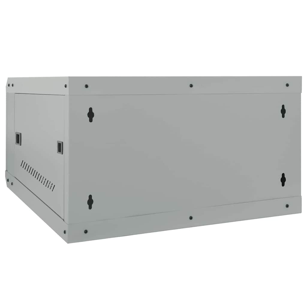 vidaXL Szafa sieciowa z przechowywaniem Szary 53 x 60 x 30 cm Stal
