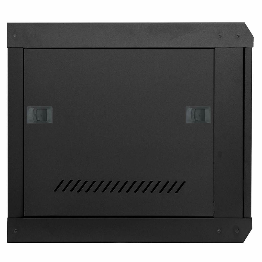 vidaXL Szafa sieciowa z przechowywaniem Czarny 53 x 60 x 45 cm Stal