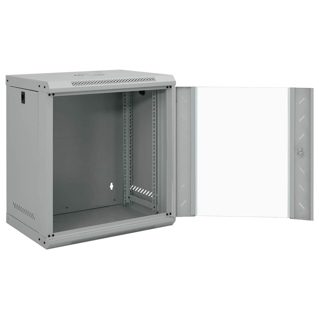 vidaXL Szafa sieciowa z przechowywaniem Szary 53 x 45 x 60 cm Stal