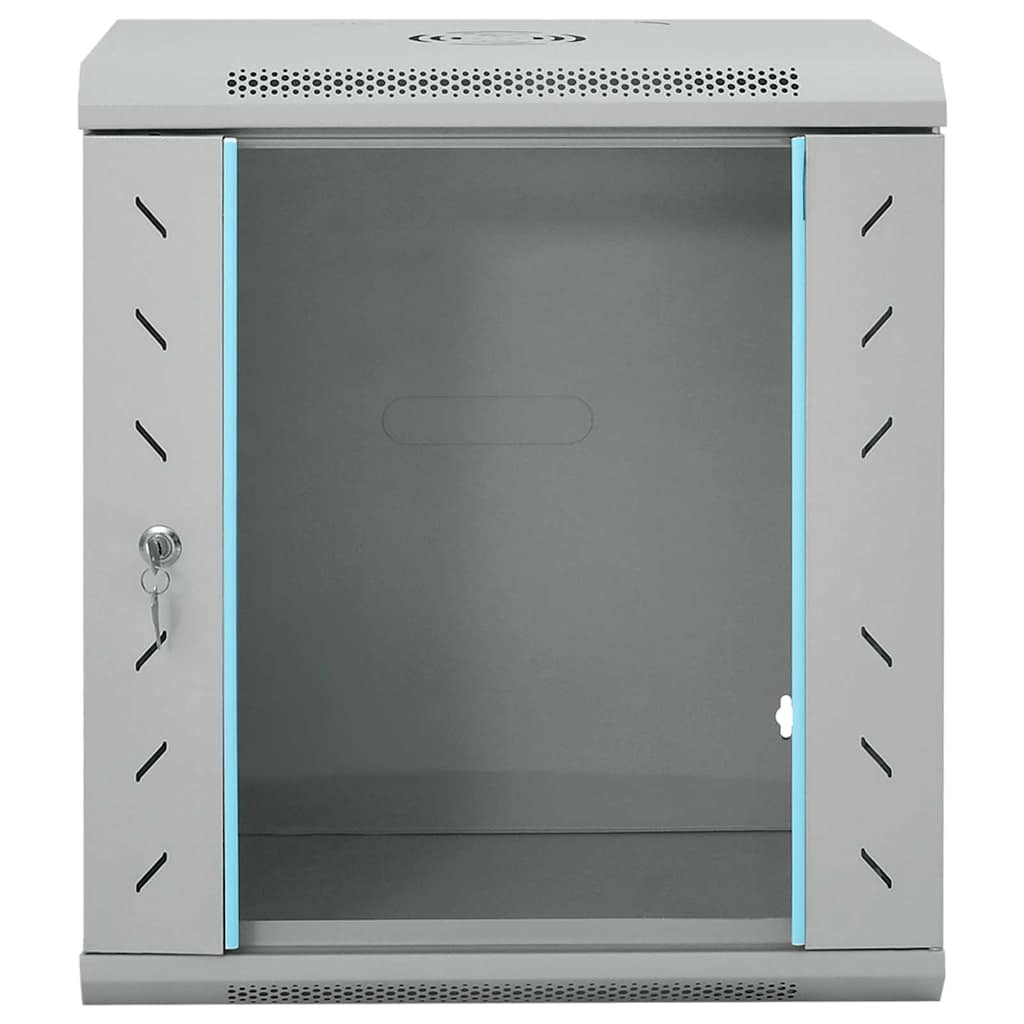 vidaXL Szafa sieciowa z przechowywaniem Szary 53 x 45 x 60 cm Stal