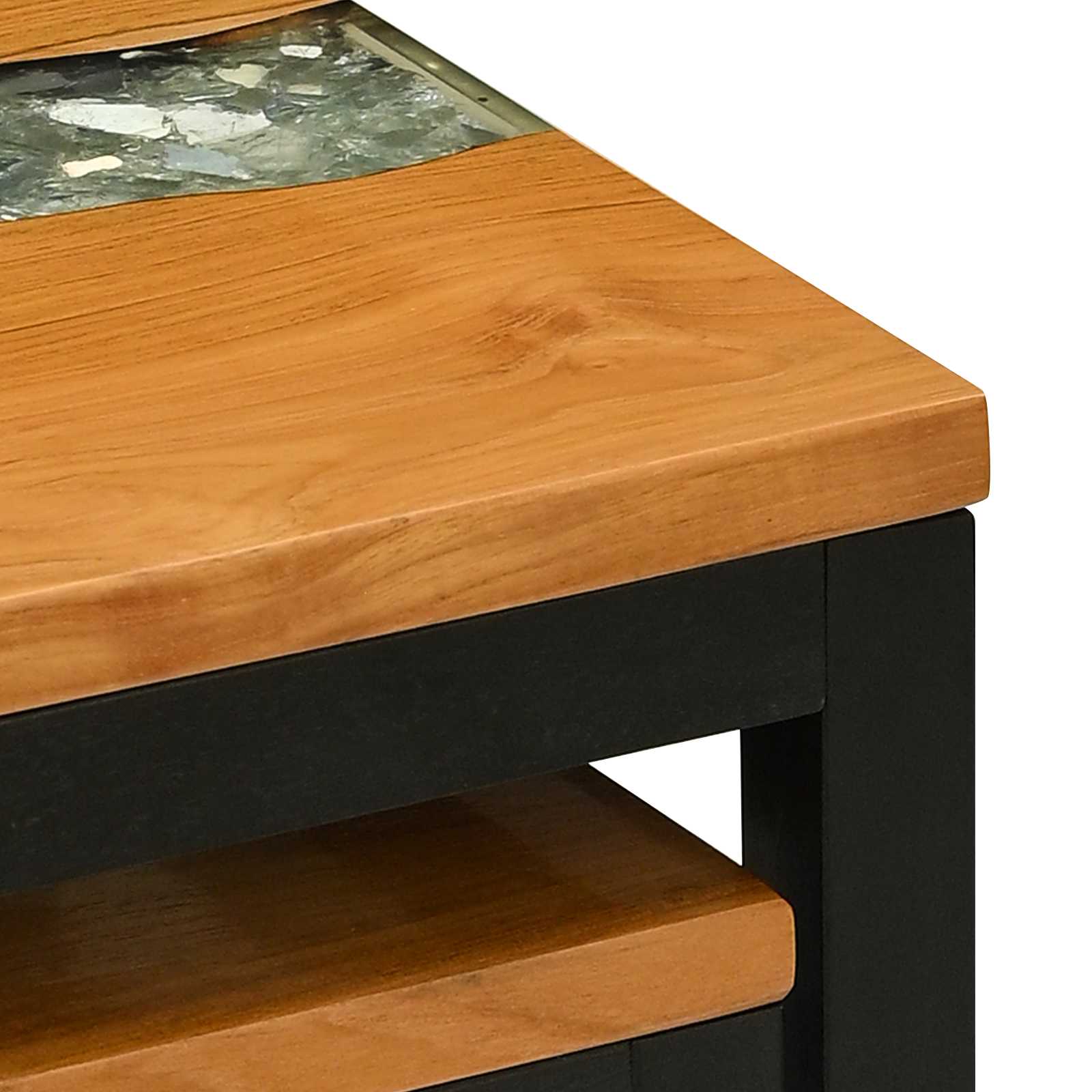 vidaXL Stolik Nesting 3 szt. brązowy Lite drewno teakowe
