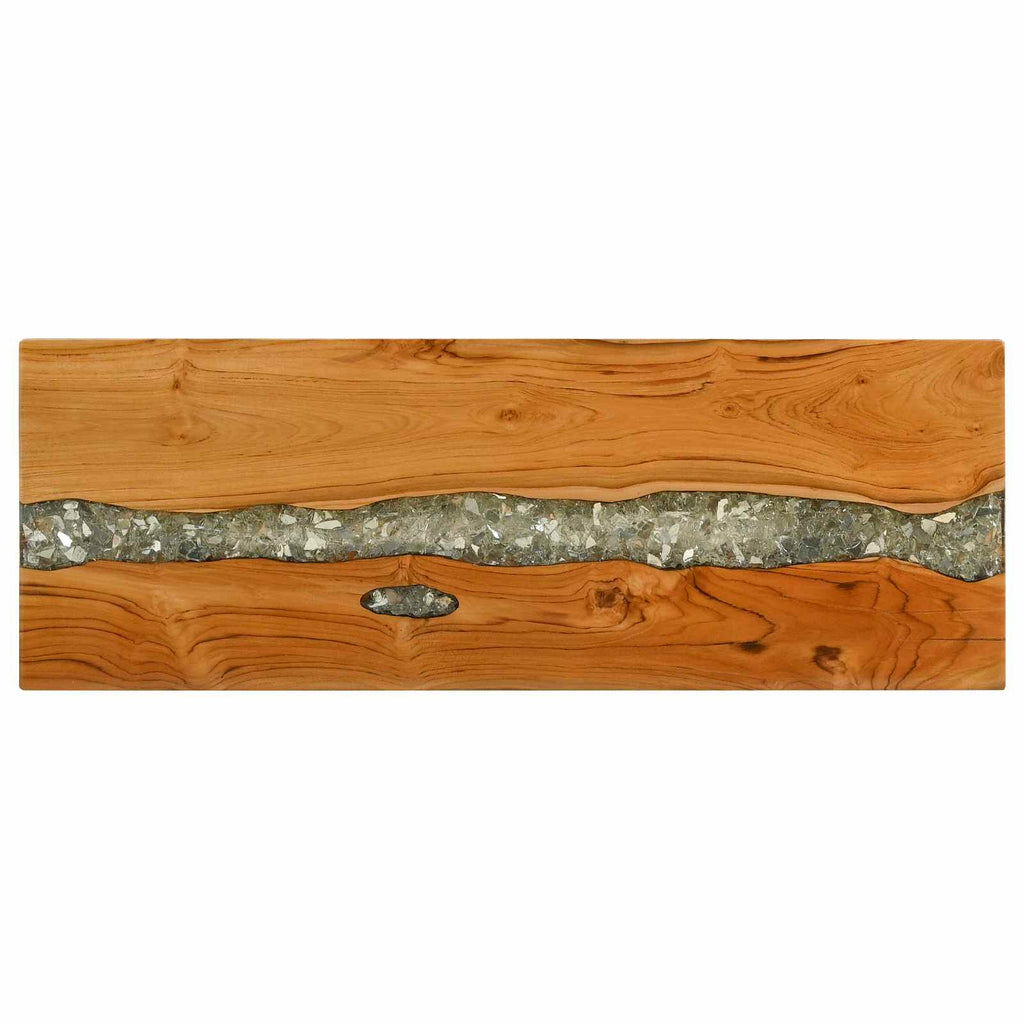 vidaXL Konsola Brązowy 100 x 35 x 75 cm Lite drewno teakowe