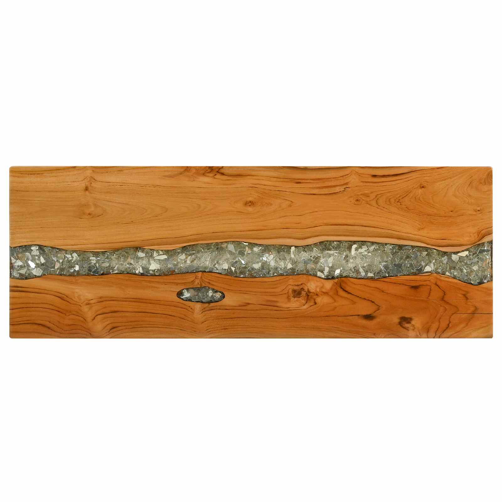 vidaXL Konsola Brązowy 100 x 35 x 75 cm Lite drewno teakowe